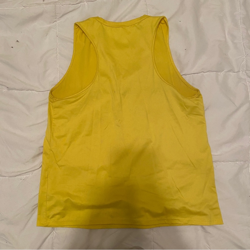 Burn Bootcamp medium yellow muscle tank